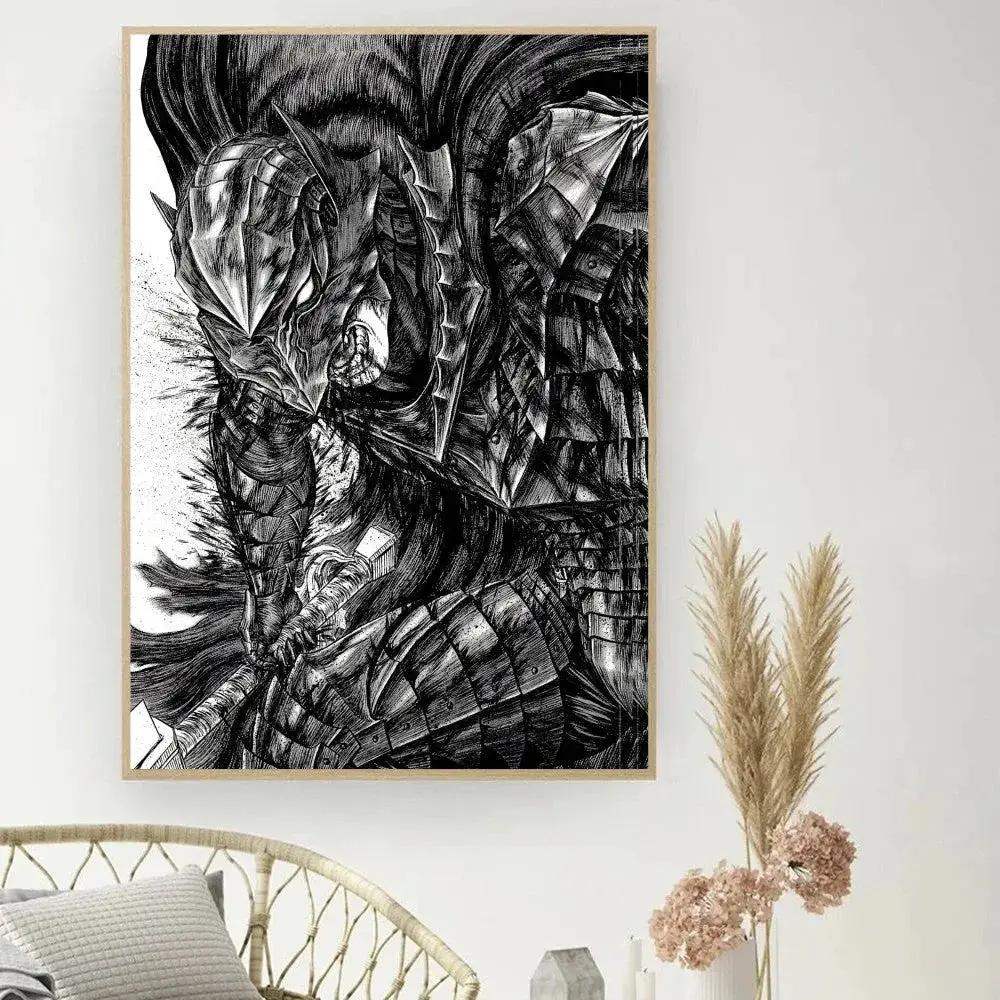 Berserk Posters, Anime Poster DIY Vintage Movie Poster Wall Art - ToylandEU