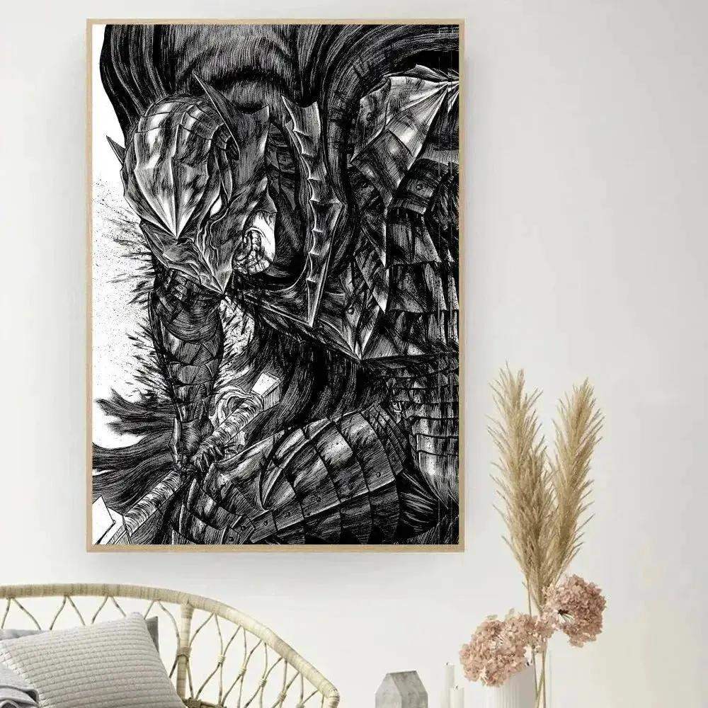 Berserk Posters, Anime Poster DIY Vintage Movie Poster Wall Art - ToylandEU