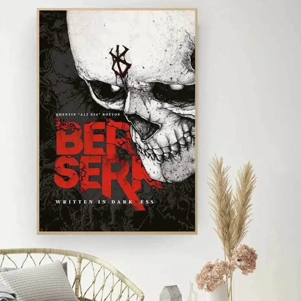 Berserk Posters, Anime Poster DIY Vintage Movie Poster Wall Art - CLOUDANIMESTUDIO