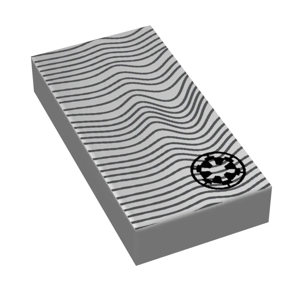Beskar Tile Lego 1x2 Ingot Printed With Metallic Finish - ToylandEU