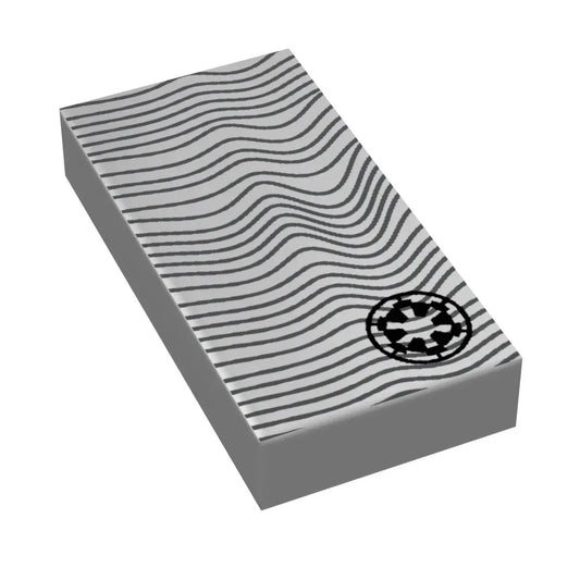 Beskar Tile Lego 1x2 Ingot Printed With Metallic Finish - ToylandEU