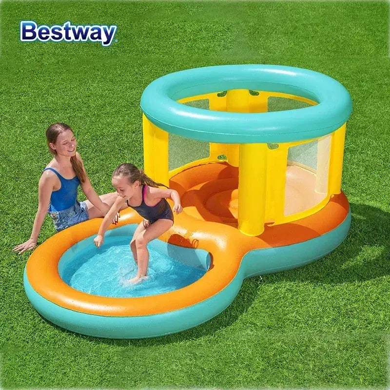Bestway Inflatable Bouncer With Water Slide Pool For Backyards - ToylandEU