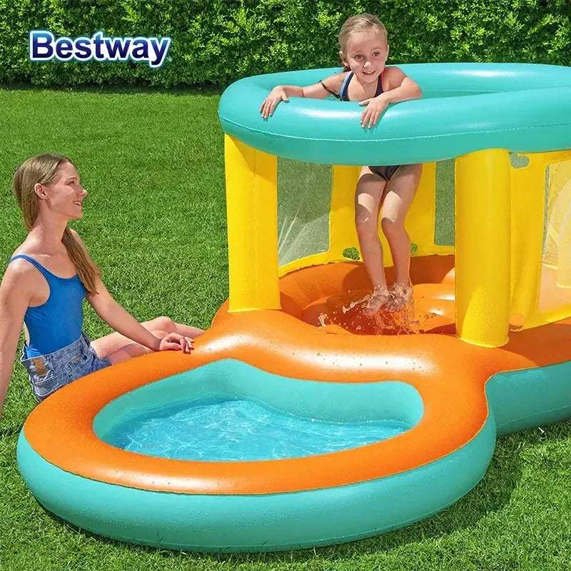 Bestway Inflatable Bouncer With Water Slide Pool For Backyards - ToylandEU