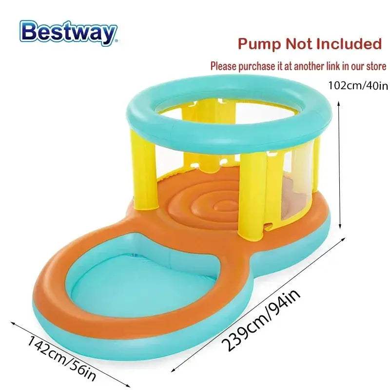 Bestway Inflatable Bouncer With Water Slide Pool For Backyards - ToylandEU