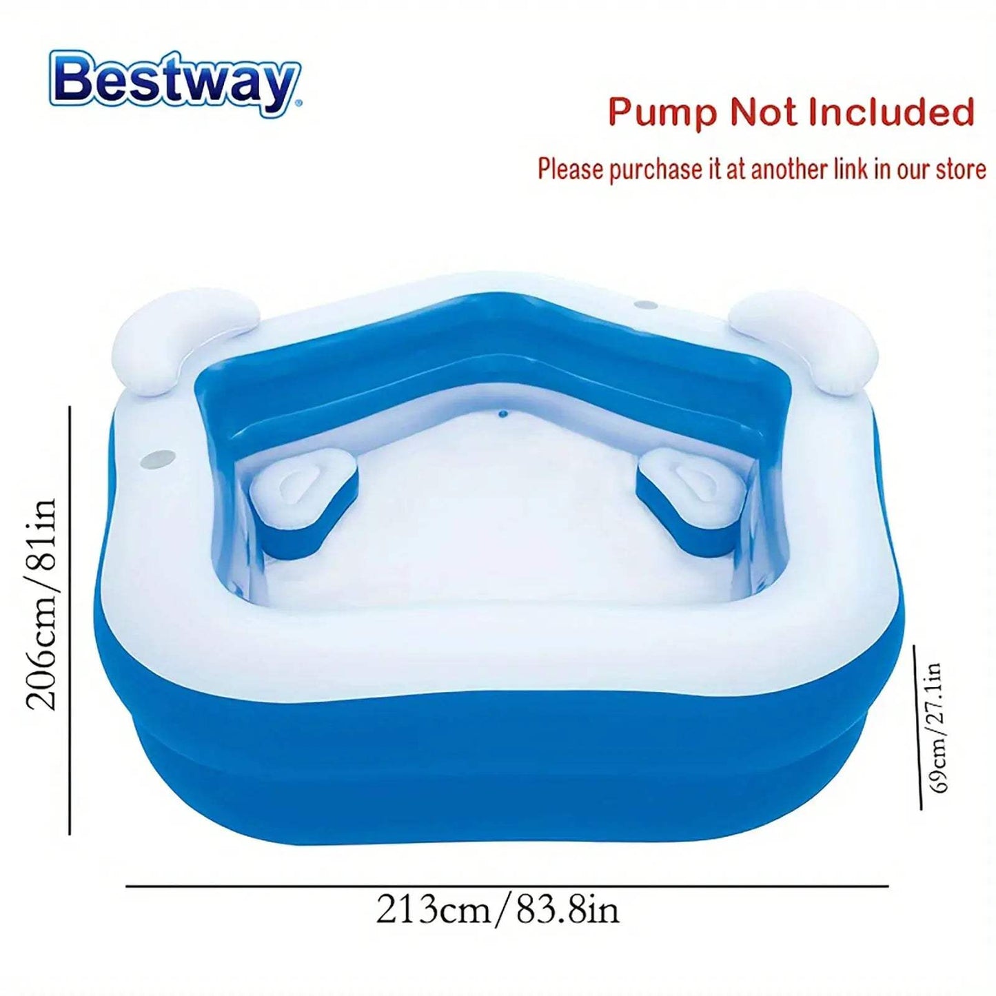  Bestway Inflatable Swimming Pool Two Seats for Family Fun -  ToylandEU™