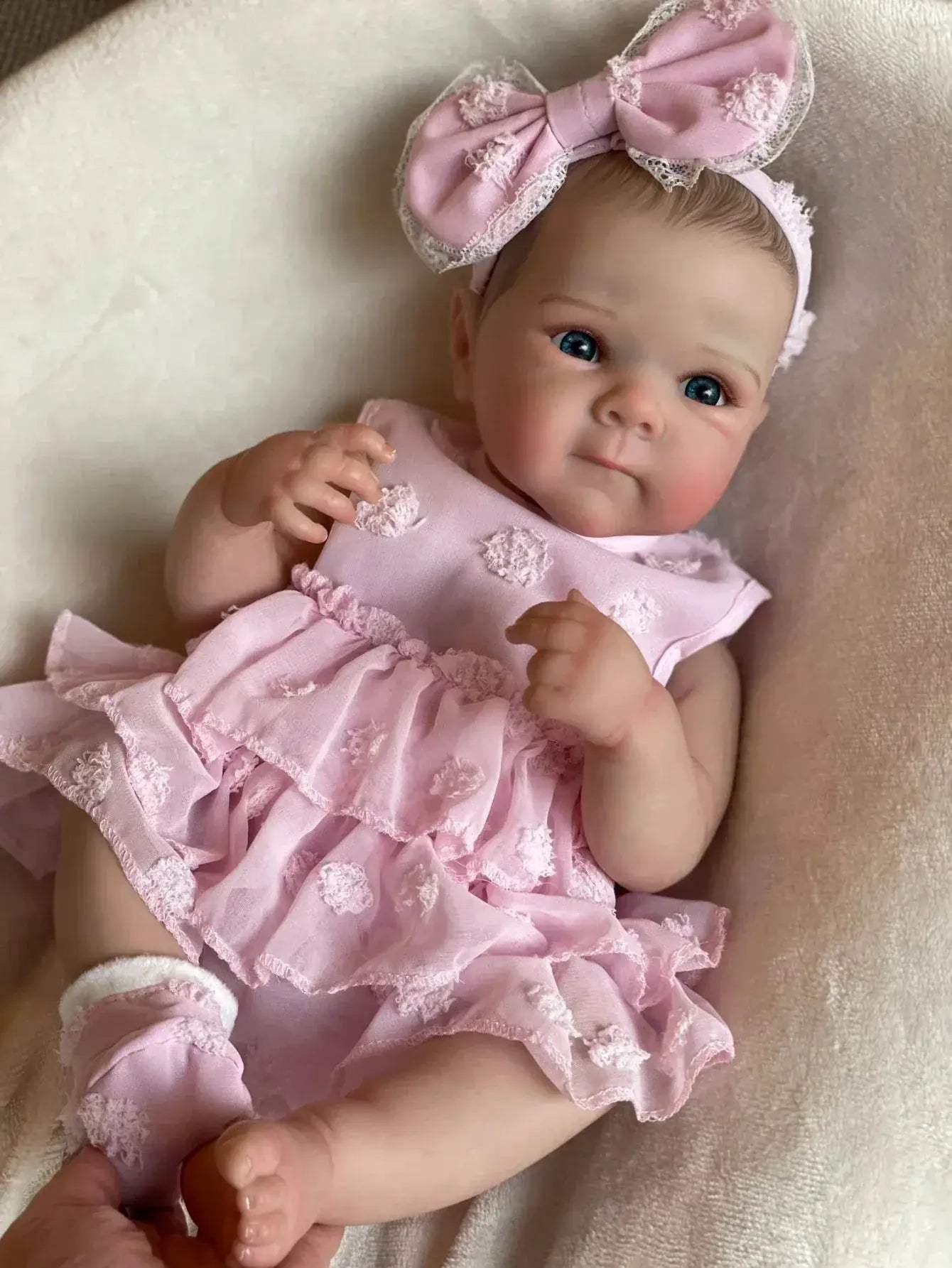  Bettie 18" Lifelike Silicone Reborn Baby Doll with Painted Hair - Bebe  -  ToylandEU™
