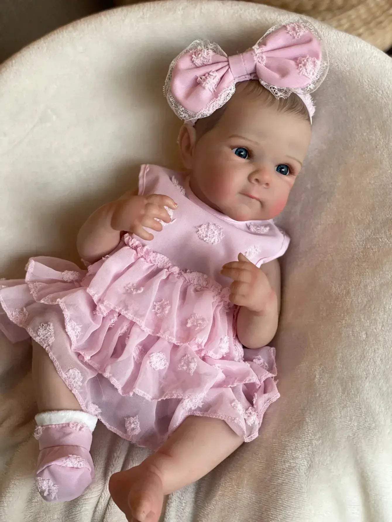  Bettie 18" Lifelike Silicone Reborn Baby Doll with Painted Hair - Bebe  -  ToylandEU™