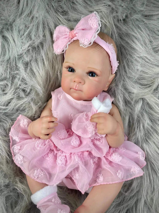  Bettie Full Body Reborn Doll with Lifelike Hair - 18" Soft Silicone  -  ToylandEU™
