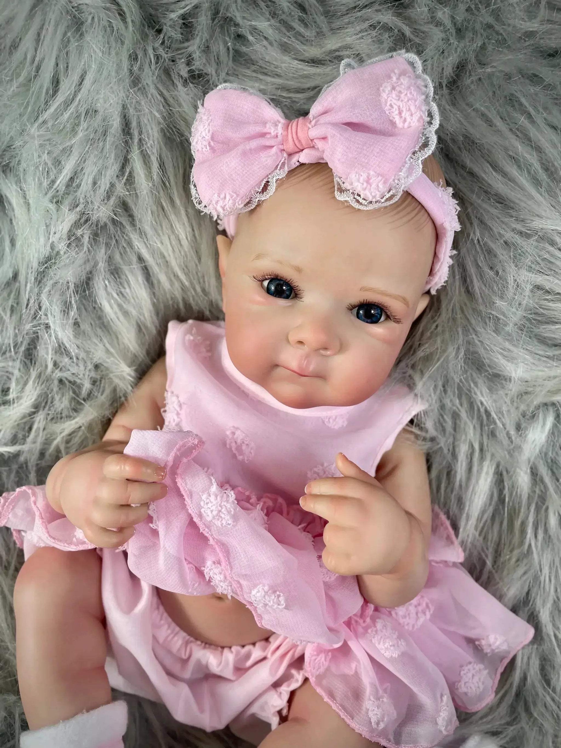  Bettie Full Body Reborn Doll with Lifelike Hair - 18" Soft Silicone  -  ToylandEU™