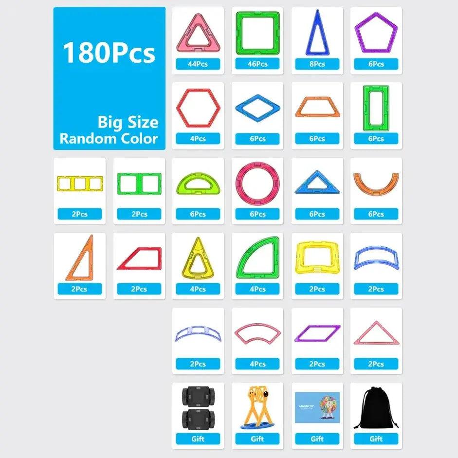  Big Size Magnetic Building Blocks For STEM Learning CE -  ToylandEU™