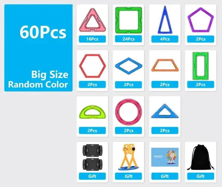  Big Size Magnetic Building Blocks For STEM Learning CE -  ToylandEU™