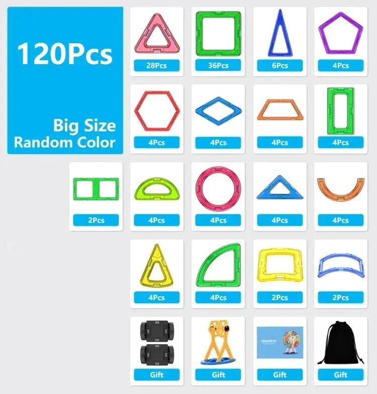 Big Size Magnetic Building Blocks For STEM Learning CE -  ToylandEU™