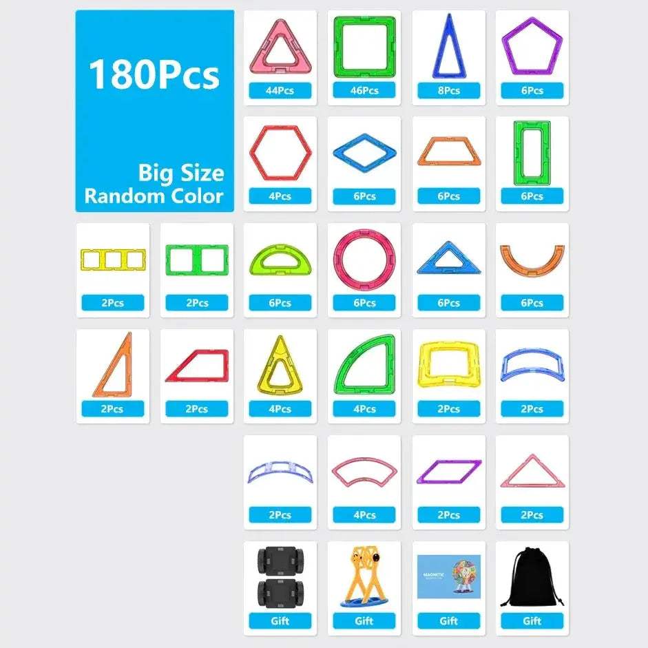 Big Size Magnetic Building Blocks For STEM Learning - ToylandEU