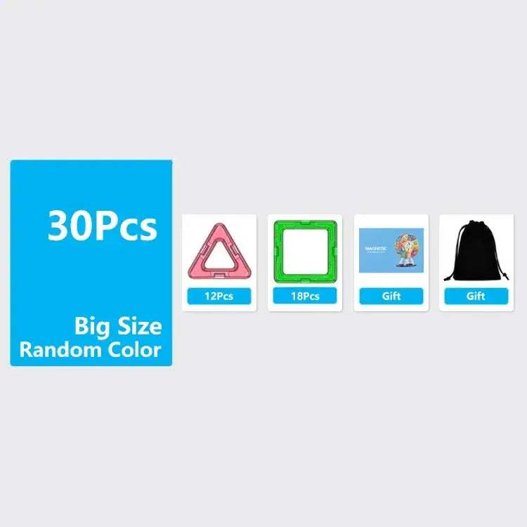 Big Size Magnetic Building Blocks For STEM Learning - ToylandEU