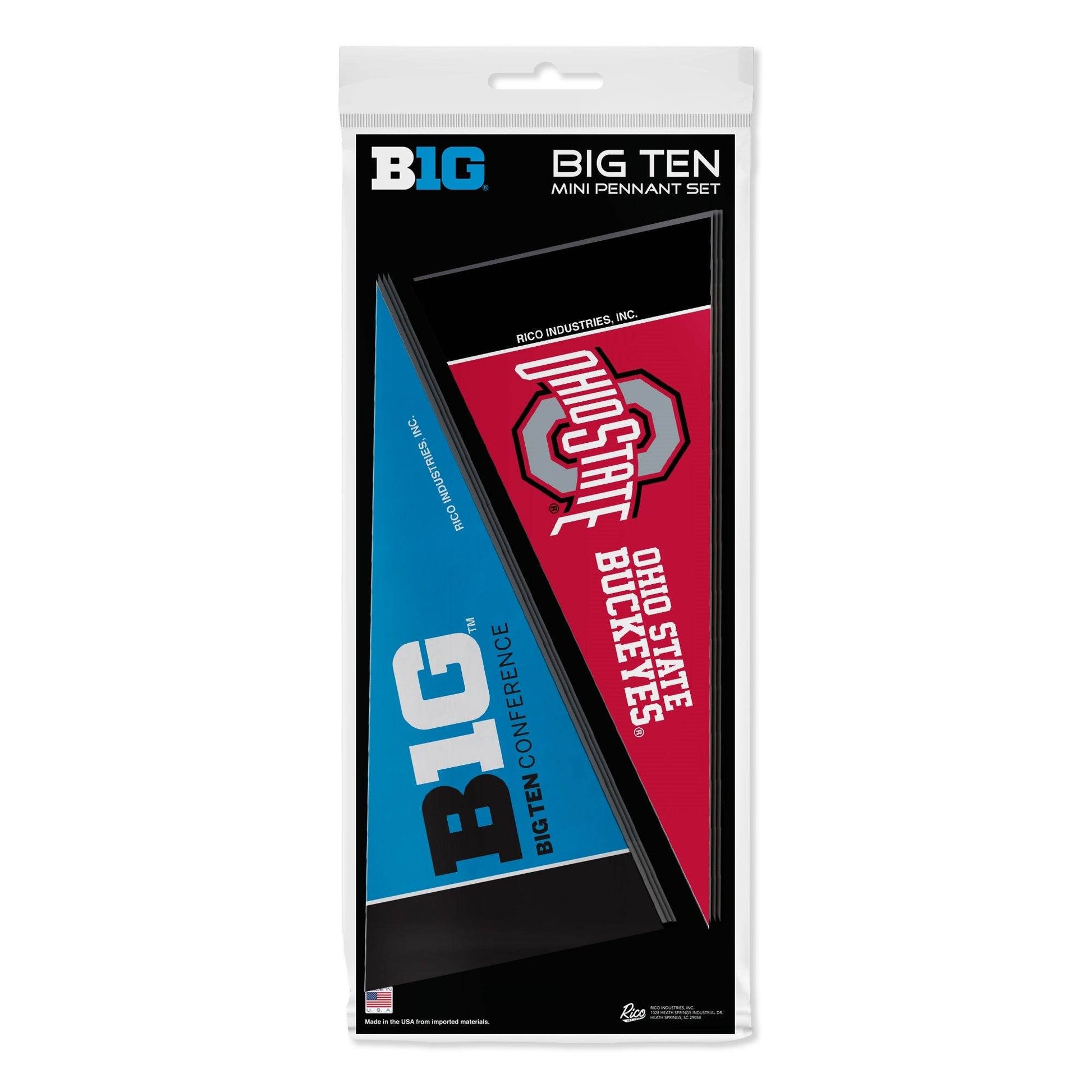 Big Ten Mini Pennant Set 2024 Officially Licensed Display - ToylandEU