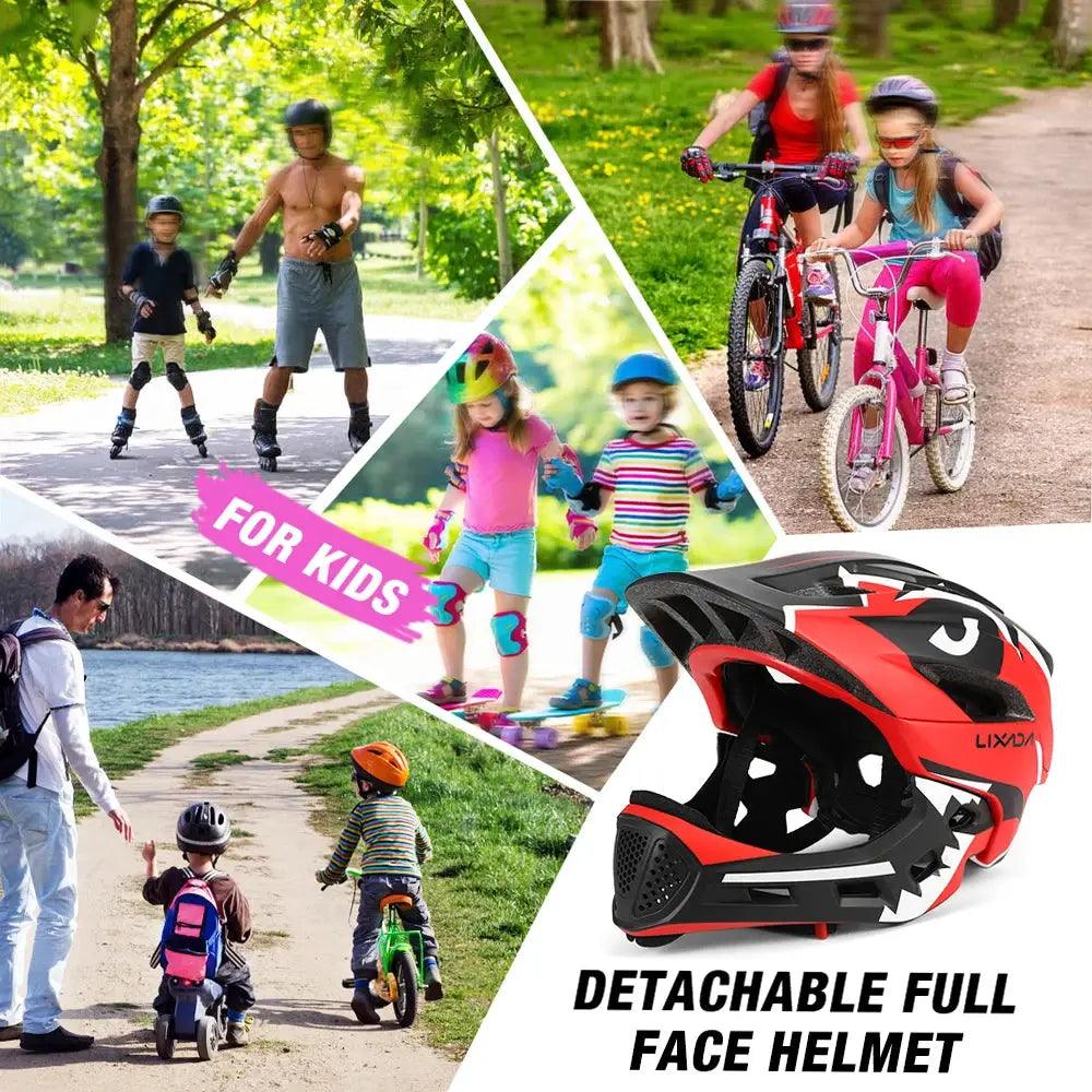  Kids Detachable Full Face Bike Helmet For Safe Cycling -  ToylandEU™