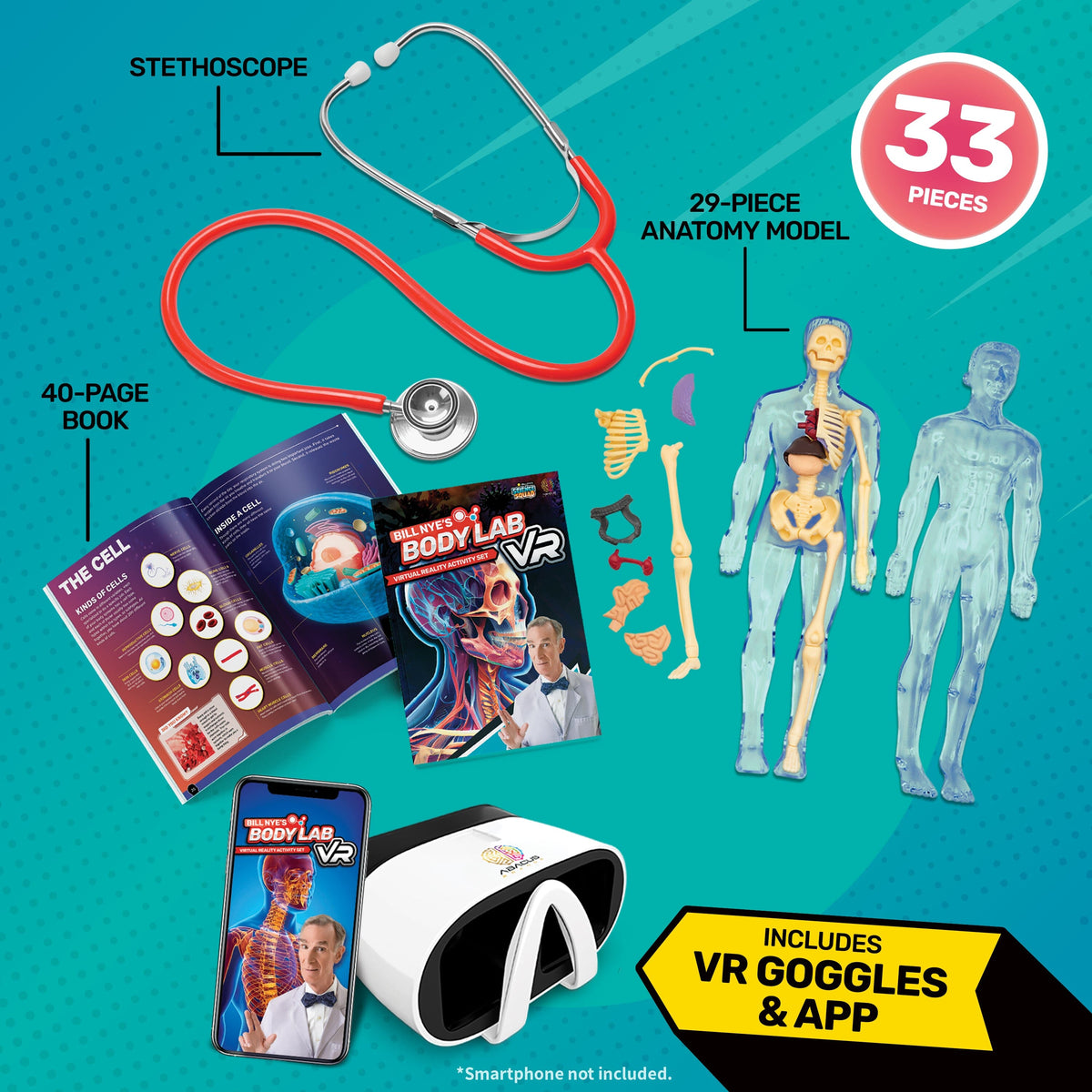 Bill Nye VR Kit | Interactive Human Body Experience | Toylandeu™