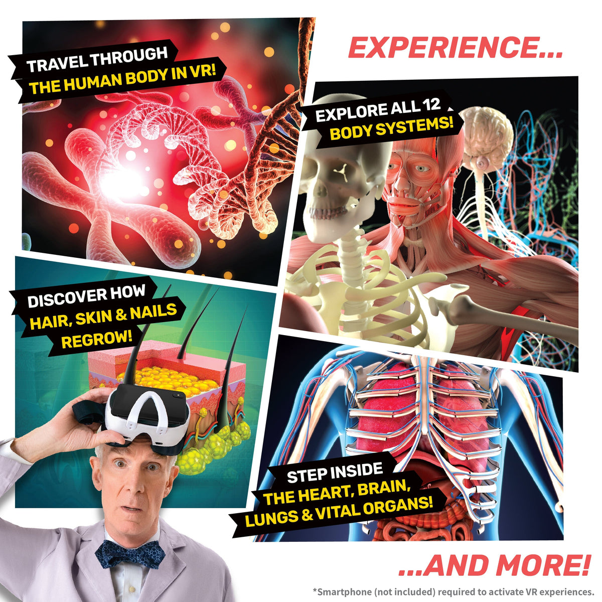 Bill Nye VR Kit | Interactive Human Body Experience | Toylandeu™