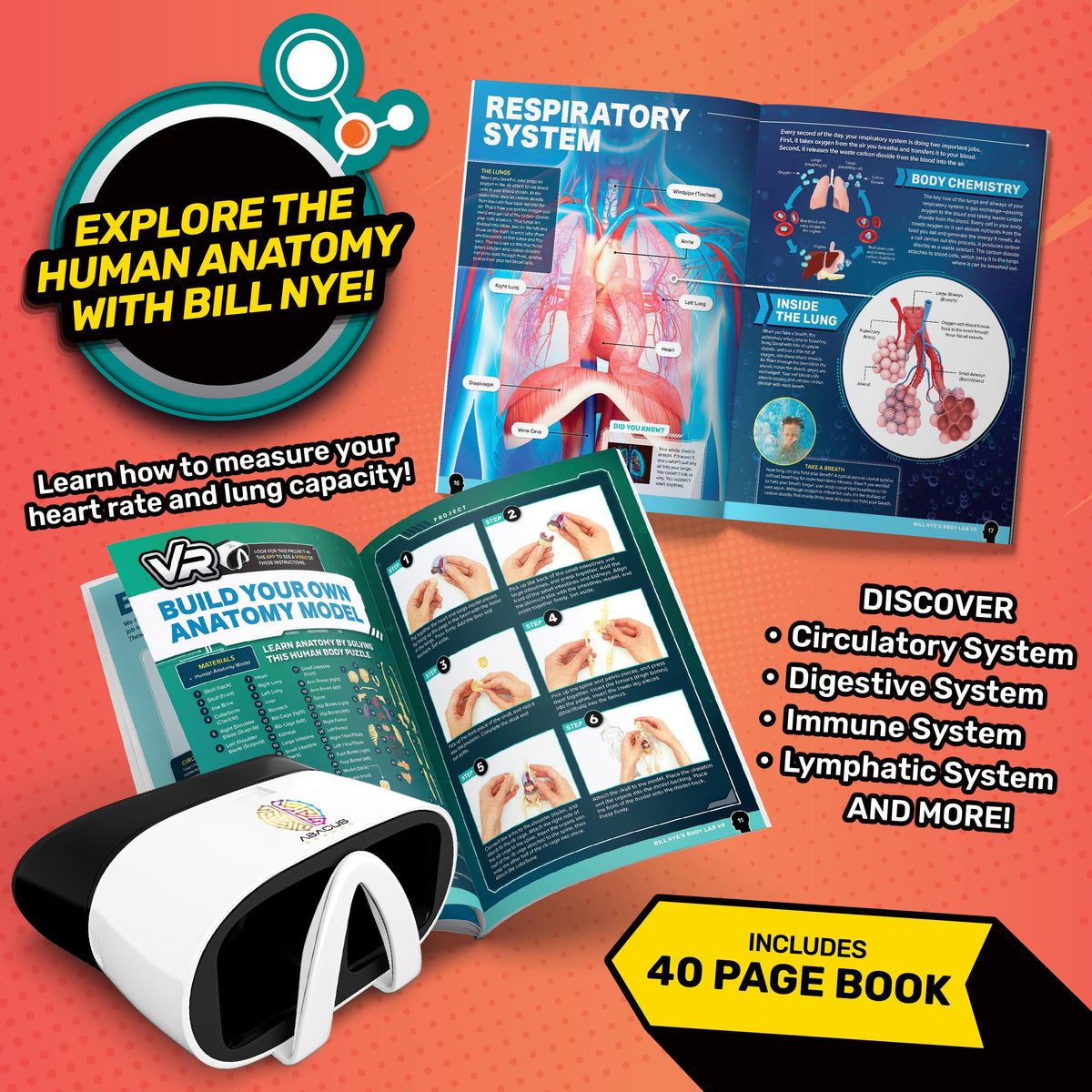 Bill Nye VR Kit | Interactive Human Body Experience | Toylandeu™
