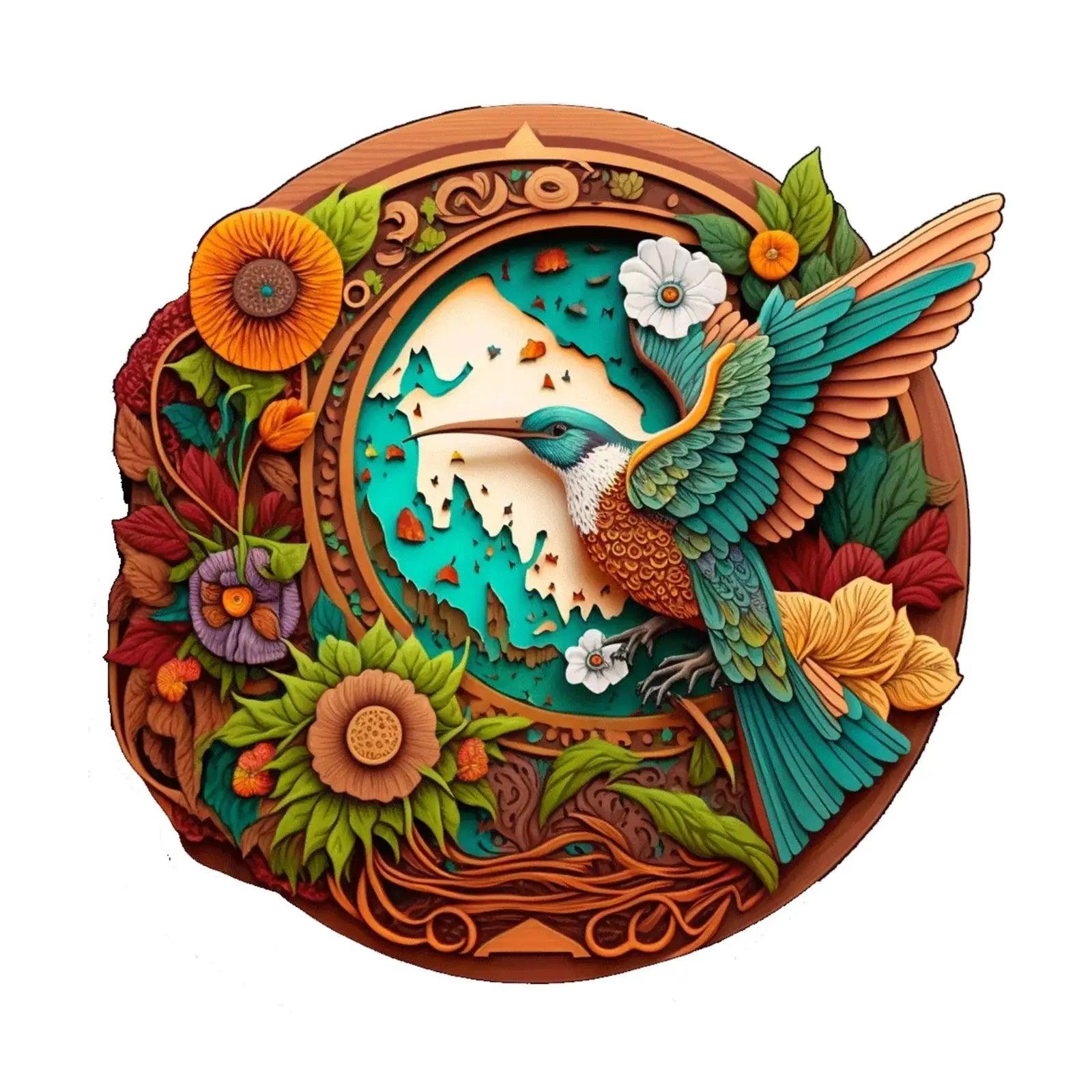 Bird Pattern Wooden Puzzle For Family Fun Durable -  ToylandEU™