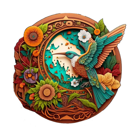  Bird Pattern Wooden Puzzle For Family Fun Durable -  ToylandEU™