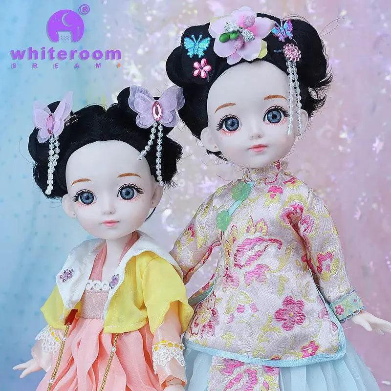  Bjd 1/6 Bjd Doll Blue Eyes Ancient Chinese Dress Set -  ToylandEU™
