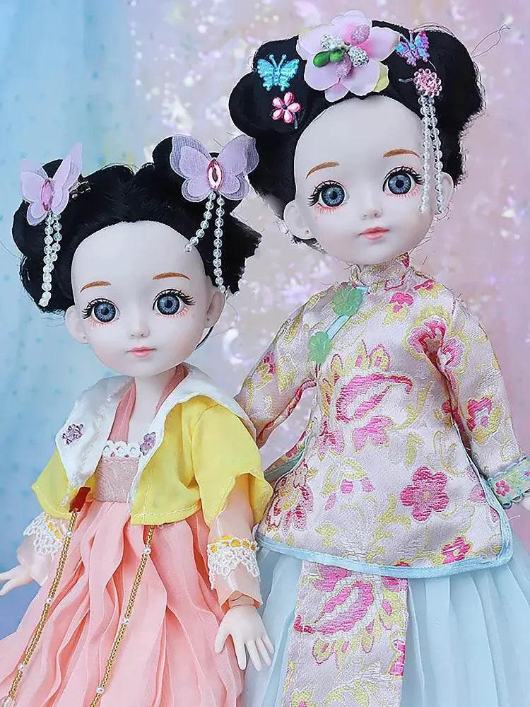 Bjd 1/6 Bjd Doll Blue Eyes Ancient Chinese Dress Set -  ToylandEU™