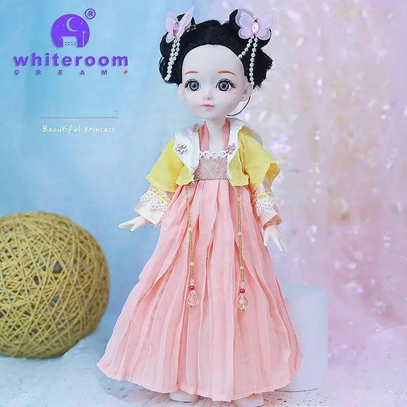  Bjd 1/6 Bjd Doll Blue Eyes Ancient Chinese Dress Set -  ToylandEU™