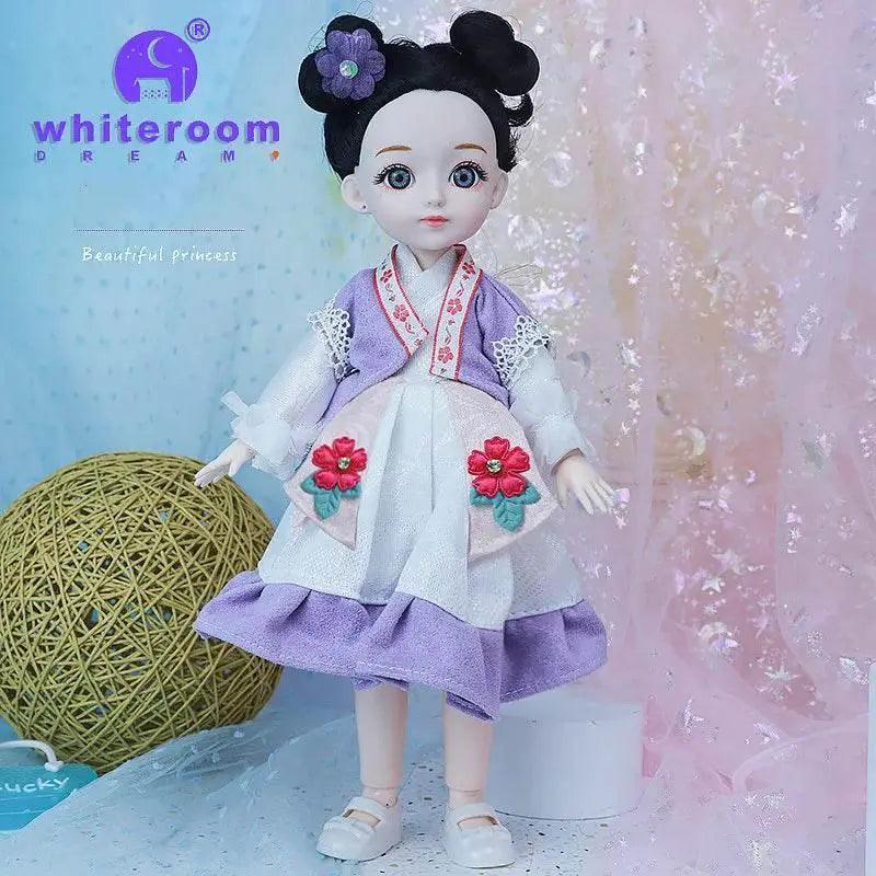  Bjd 1/6 Bjd Doll Blue Eyes Ancient Chinese Dress Set -  ToylandEU™