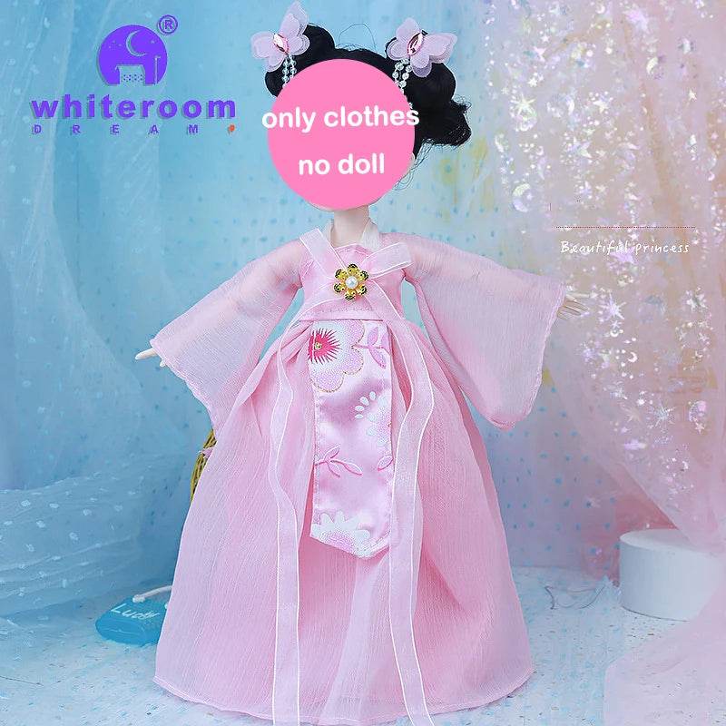 Bjd 1/6 Bjd Doll Blue Eyes Ancient Chinese Dress Set Gift - ToylandEU