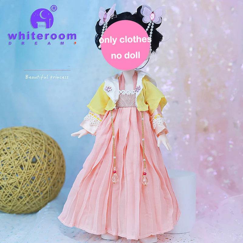 Bjd 1/6 Bjd Doll Blue Eyes Ancient Chinese Dress Set Gift - ToylandEU