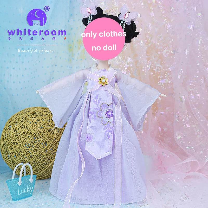 Bjd 1/6 Bjd Doll Blue Eyes Ancient Chinese Dress Set Gift - ToylandEU