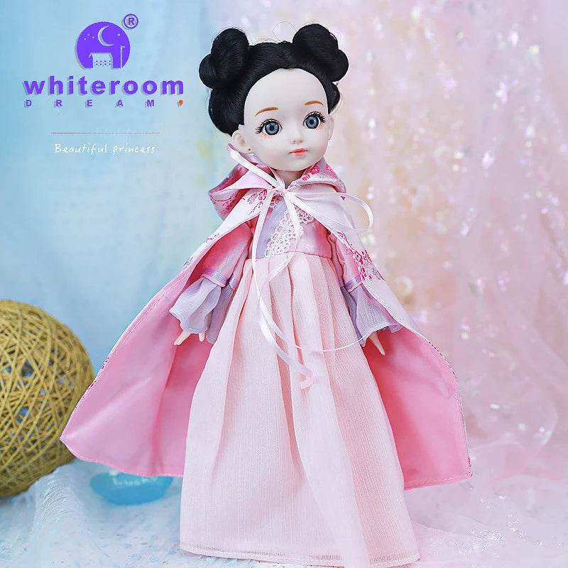 Bjd 1/6 Bjd Doll Blue Eyes Ancient Chinese Dress Set Gift - ToylandEU