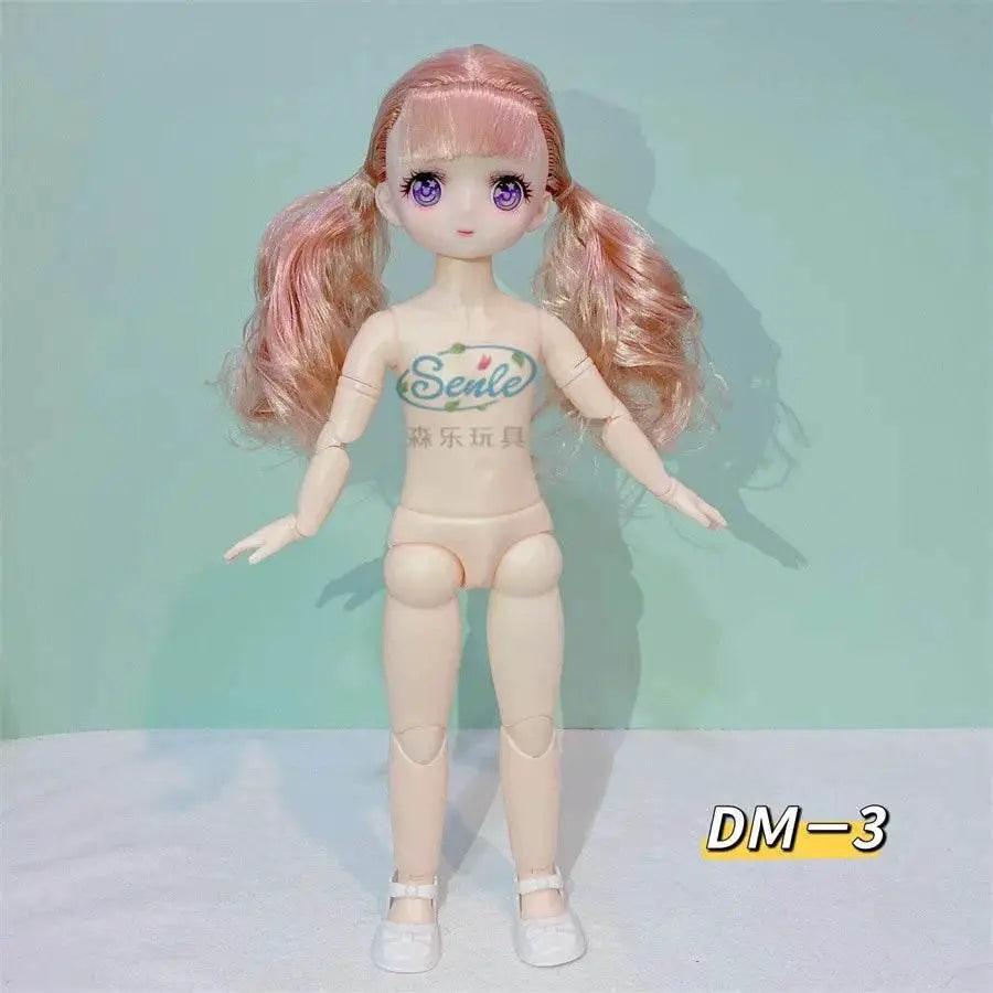  Bjd Doll Body 1/6 Manga Face Anime 3D Eyes 30cm Doll -  ToylandEU™