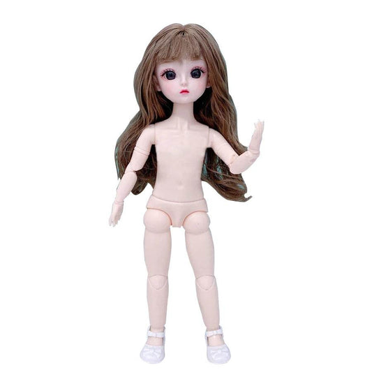 Bjd Doll Body 1/6 Manga Face Anime 3D Eyes 30cm Doll - ToylandEU