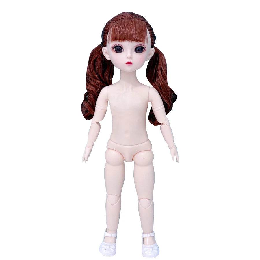 Bjd Doll Body 1/6 Manga Face Anime 3D Eyes 30cm Doll - ToylandEU