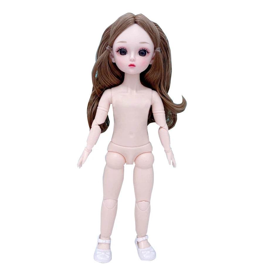 Bjd Doll Body 1/6 Manga Face Anime 3D Eyes 30cm Doll - ToylandEU