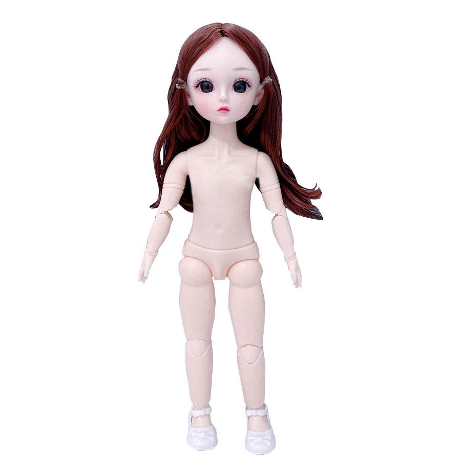 Bjd Doll Body 1/6 Manga Face Anime 3D Eyes 30cm Doll - ToylandEU