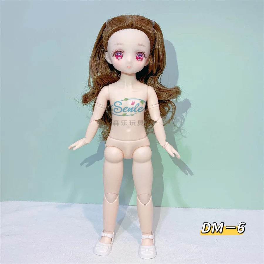 Bjd Doll Body 1/6 Manga Face Anime 3D Eyes 30cm Doll - ToylandEU