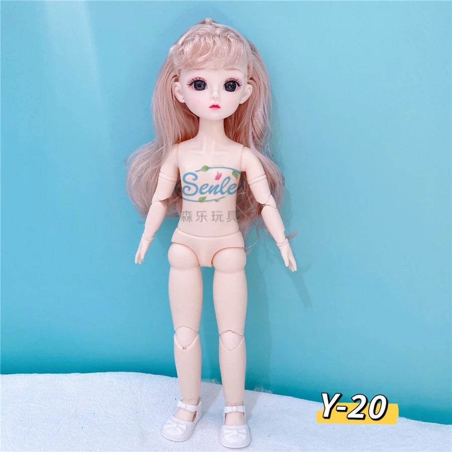 Bjd Doll Body 1/6 Manga Face Anime 3D Eyes 30cm Doll - ToylandEU