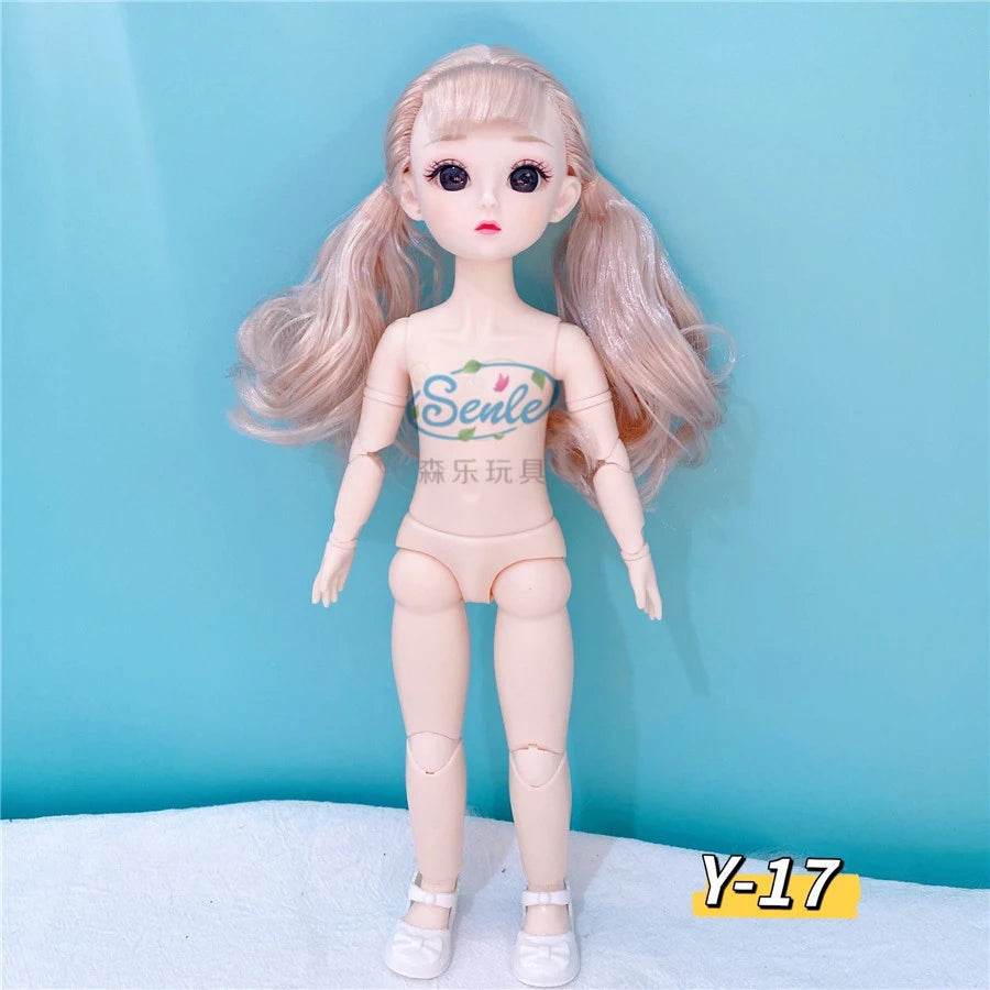 Bjd Doll Body 1/6 Manga Face Anime 3D Eyes 30cm Doll - ToylandEU