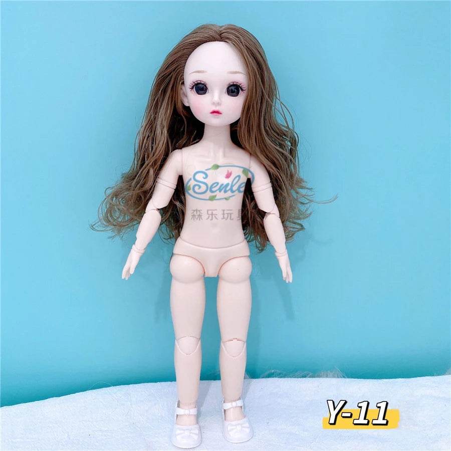 Bjd Doll Body 1/6 Manga Face Anime 3D Eyes 30cm Doll - ToylandEU