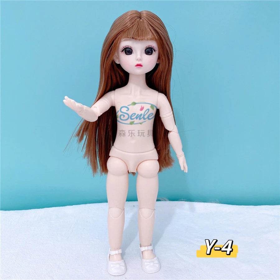 Bjd Doll Body 1/6 Manga Face Anime 3D Eyes 30cm Doll - ToylandEU