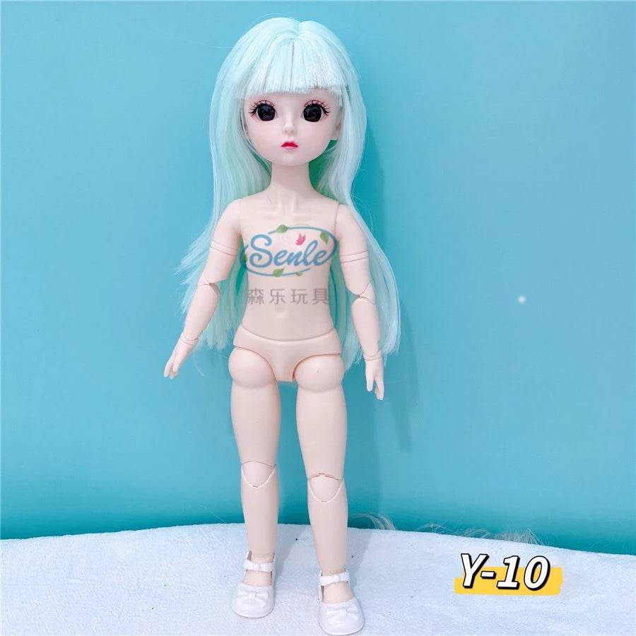 Bjd Doll Body 1/6 Manga Face Anime 3D Eyes 30cm Doll - ToylandEU