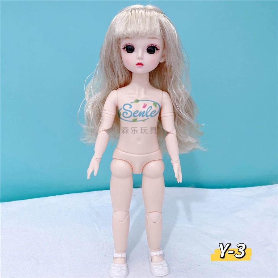 Bjd Doll Body 1/6 Manga Face Anime 3D Eyes 30cm Doll - ToylandEU