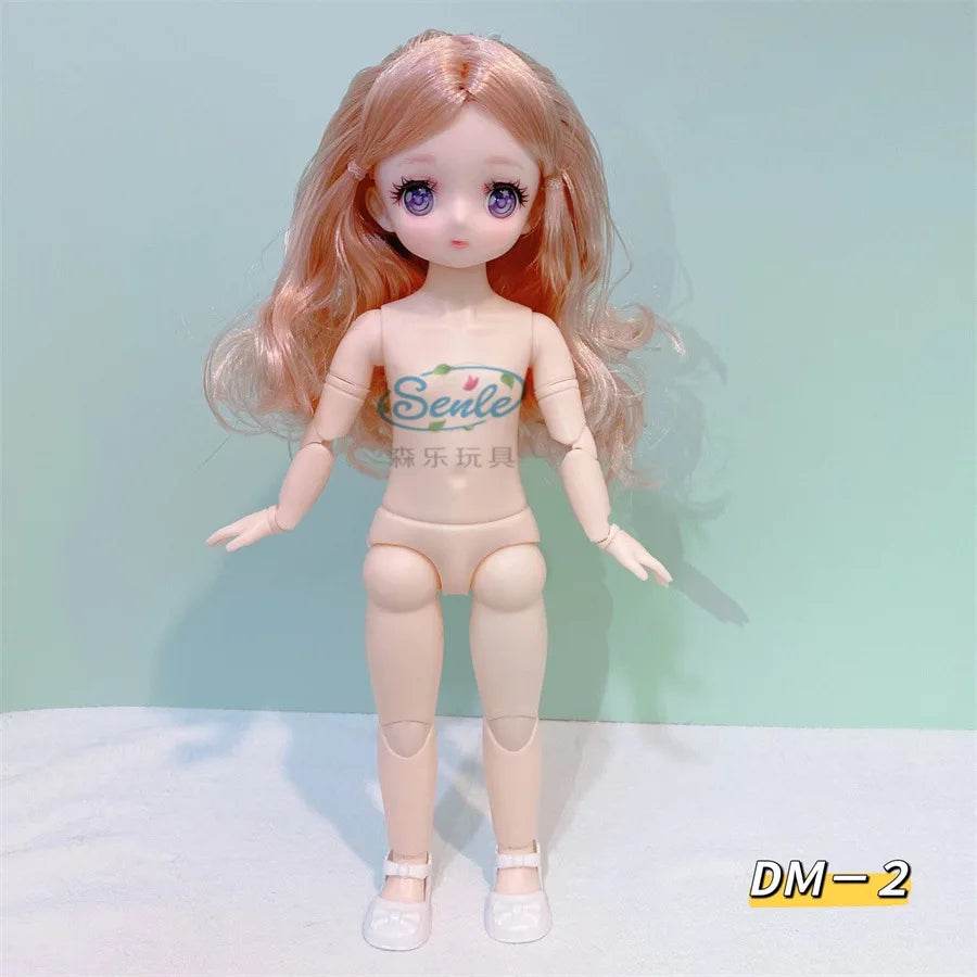 Bjd Doll Body 1/6 Manga Face Anime 3D Eyes 30cm Doll - ToylandEU