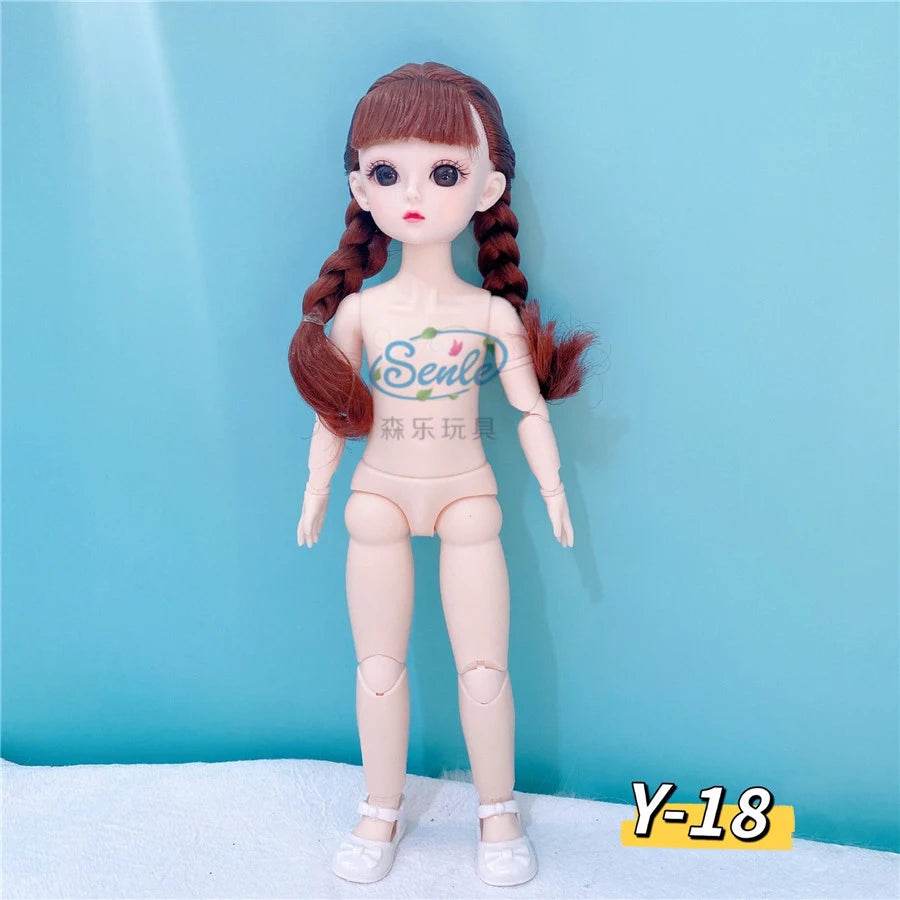 Bjd Doll Body 1/6 Manga Face Anime 3D Eyes 30cm Doll - ToylandEU