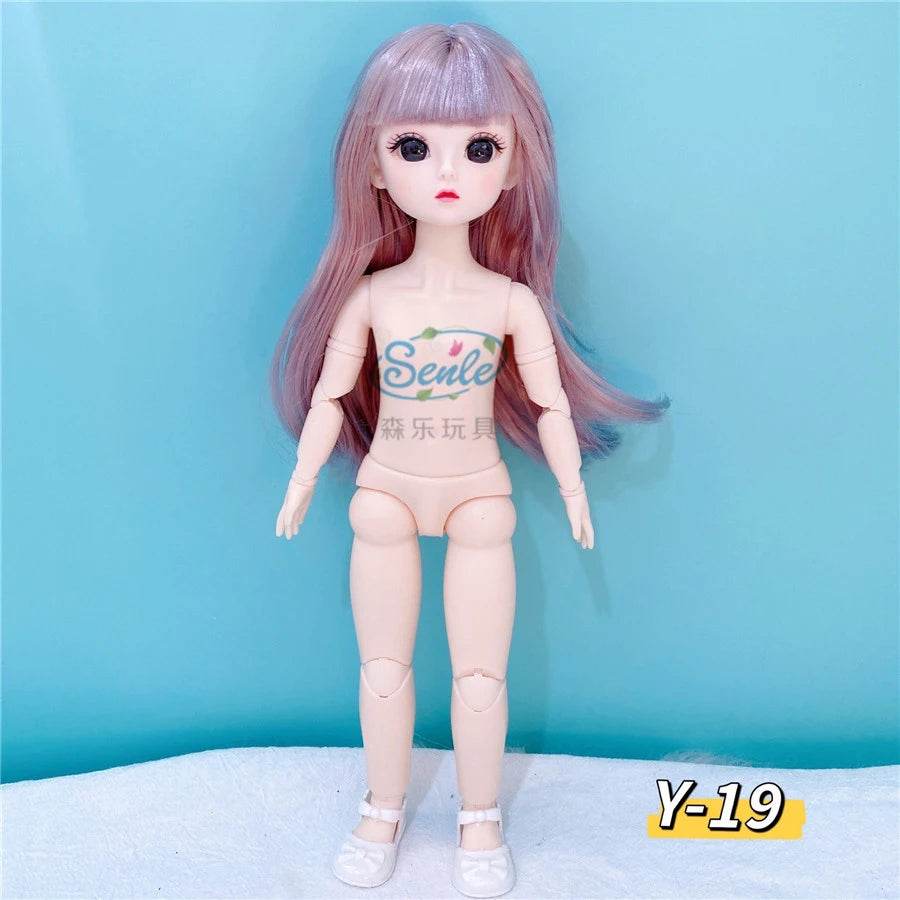 Bjd Doll Body 1/6 Manga Face Anime 3D Eyes 30cm Doll - ToylandEU