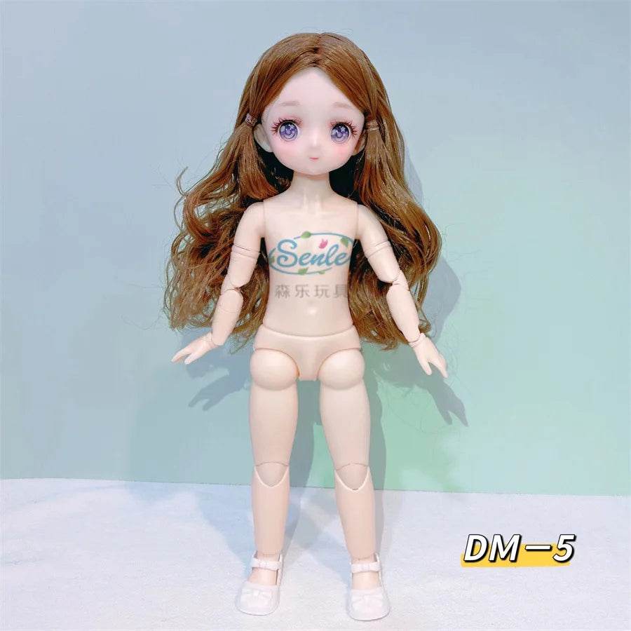 Bjd Doll Body 1/6 Manga Face Anime 3D Eyes 30cm Doll - ToylandEU