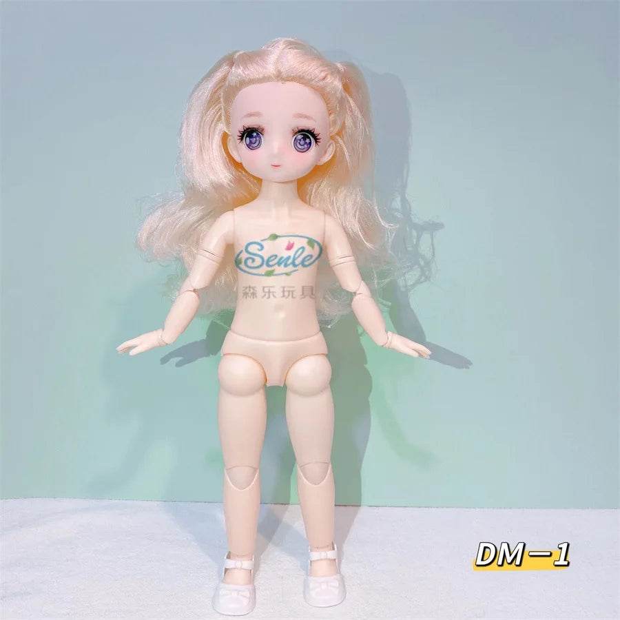 Bjd Doll Body 1/6 Manga Face Anime 3D Eyes 30cm Doll - ToylandEU